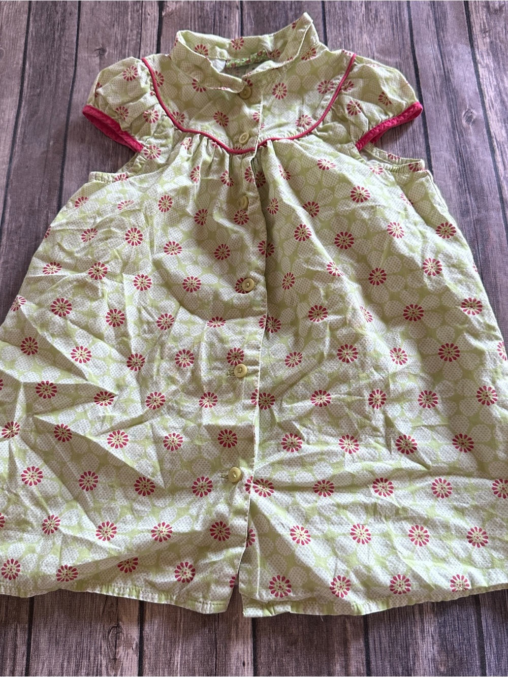 Du Pariel au meme Green and red floral dress